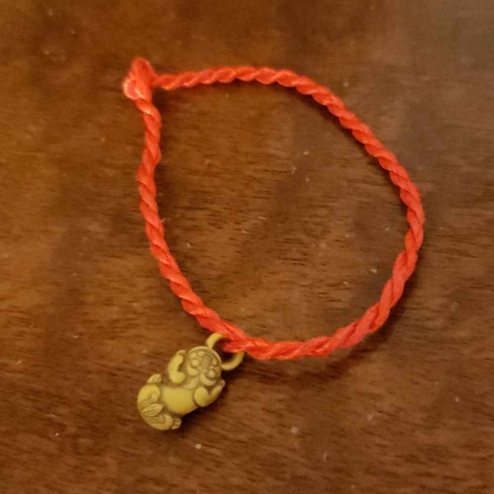 Red rope bracelet